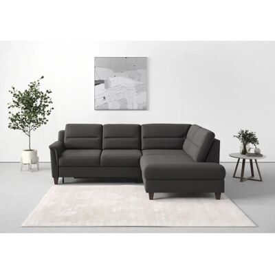 SIT&MORE Farö L-Form - Ecksofa mit Stauraum & Bettfunktion - Microfaser Grau SIT&MORE Farö L-Form - Ecksofa mit Stauraum & Bettfunktion - Microfaser Grau