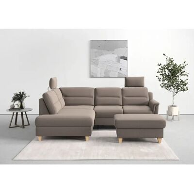 SIT & MORE Farö L-Form Sofa - Mikrofasz, Stauraum, Linke Ottomane SIT & MORE Farö L-Form Sofa - Mikrofasz, Stauraum, Linke Ottomane