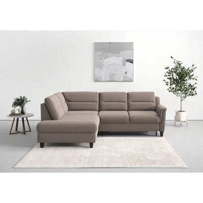 SIT & MORE Farö L-Form Sofa - Microfaser Paris, Ottomane links, mit Bettfunktion SIT & MORE Farö L-Form Sofa - Microfaser Paris, Ottomane links, mit Bettfunktion