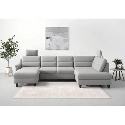SIT & MORE Farö U-Form Sofa - U-förmiger Microfasersofa SIT & MORE Farö U-Form Sofa - U-förmiger Microfasersofa
