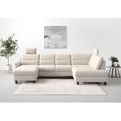 SIT&MORE Farö U-Form Sofa - Mikrofaser, Bettfunktion, Stauraum SIT&MORE Farö U-Form Sofa - Mikrofaser, Bettfunktion, Stauraum