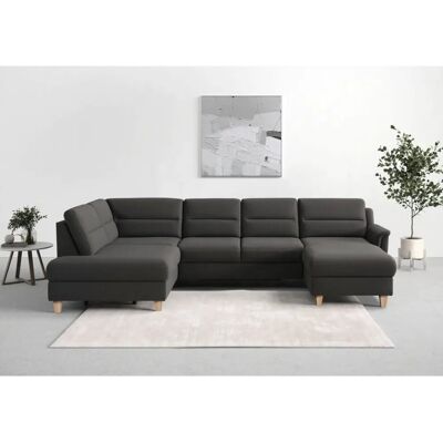 SIT & MORE Farö U-Form Sofa - Mikrofaser, Stauraum, Gepolstert SIT & MORE Farö U-Form Sofa - Mikrofaser, Stauraum, Gepolstert