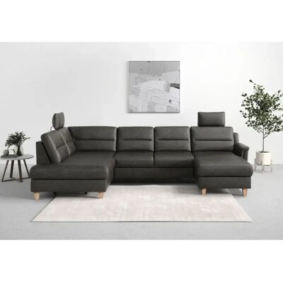 SIT & MORE Farö U-Form Sofa - Microfaser, Linke Ottomane, Ohne Bettfunktion SIT & MORE Farö U-Form Sofa - Microfaser, Linke Ottomane, Ohne Bettfunktion