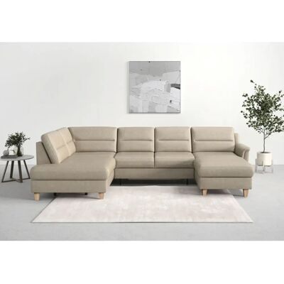SIT & MORE Farö U-Form Sofa - Mikrofaser, Ottomane, Schlafsofa SIT & MORE Farö U-Form Sofa - Mikrofaser, Ottomane, Schlafsofa