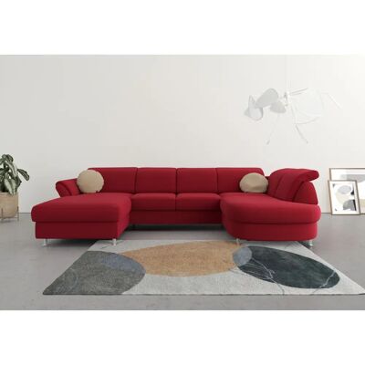 SIT & MORE Apulia U-Form Sofa - Samtoptik - Ottomane rechts - U-Form Sektional SIT & MORE Apulia U-Form Sofa - Samtoptik - Ottomane rechts - U-Form Sektional