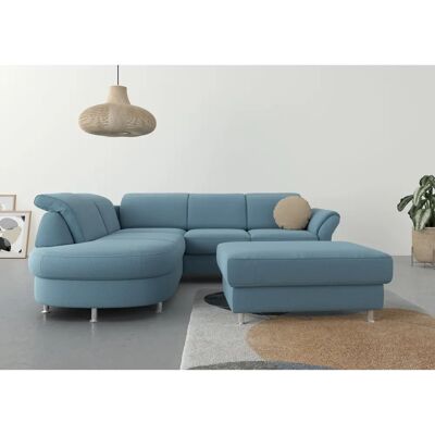 SIT & MORE Apulia L-Form Sofa - Gepolstert, Hellblau SIT & MORE Apulia L-Form Sofa - Gepolstert, Hellblau