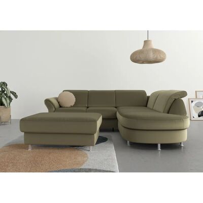 SIT & MORE Apulia L-Form Sofa - Polster, Grün, mit Stauraum SIT & MORE Apulia L-Form Sofa - Polster, Grün, mit Stauraum