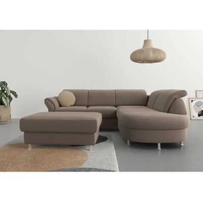 SIT & MORE Apulia L-Form Taupe Sofa SIT & MORE Apulia L-Form Taupe Sofa
