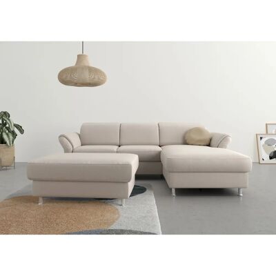 SIT & MORE Apulia L-Form Grau Mikrofaser Sofa - Sofas SIT & MORE Apulia L-Form Grau Mikrofaser Sofa - Sofas