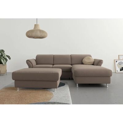 SIT & MORE Apulia L-Form Sofa - Modular, Taupe, 250cm SIT & MORE Apulia L-Form Sofa - Modular, Taupe, 250cm