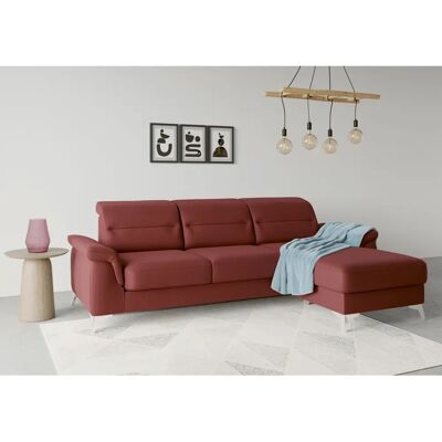SIT & MORE Sinatra L-Form Sofa - Mikrofaser, Bordeaux, 258cm SIT & MORE Sinatra L-Form Sofa - Mikrofaser, Bordeaux, 258cm