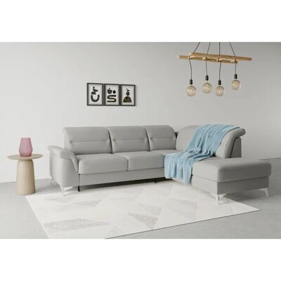 SIT&MORE Sinatra L-Form Microfaser Sofa - Ecksofa mit Ottomane SIT&MORE Sinatra L-Form Microfaser Sofa - Ecksofa mit Ottomane
