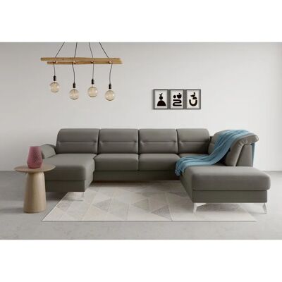 SIT & MORE Sinatra U-Form - U-förmige Wohnlandschaft, Microfaser Euphoria, Ottomane rechts - Sofa SIT & MORE Sinatra U-Form - U-förmige Wohnlandschaft, Microfaser Euphoria, Ottomane rechts - Sofa