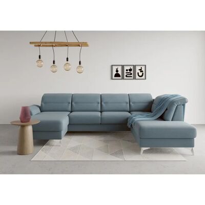 SIT & MORE Sinatra U-Form Sofa - Microfaser Bezug, Ottomane rechts, Modernes Design SIT & MORE Sinatra U-Form Sofa - Microfaser Bezug, Ottomane rechts, Modernes Design