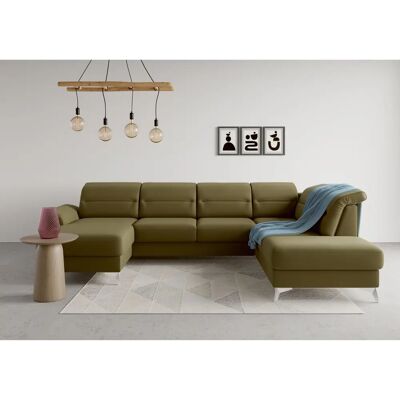 SIT & MORE Sinatra U-Form grün Sofa - U-Formed Couch SIT & MORE Sinatra U-Form grün Sofa - U-Formed Couch