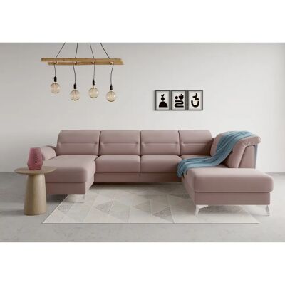 SIT & MORE Sinatra U-Form Sofa - Mikrofaser, Flieder, Mit Kopfstütze SIT & MORE Sinatra U-Form Sofa - Mikrofaser, Flieder, Mit Kopfstütze