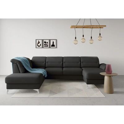 SIT & MORE Sinatra U-Form Couch - U-förmig, Weiche, Ottomane, Polyester SIT & MORE Sinatra U-Form Couch - U-förmig, Weiche, Ottomane, Polyester