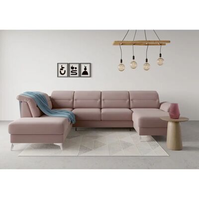 SIT & MORE Sinatra U-Form Sofa - U-förmiges Sofa, Microfaserbezug, Linke Ottomane SIT & MORE Sinatra U-Form Sofa - U-förmiges Sofa, Microfaserbezug, Linke Ottomane