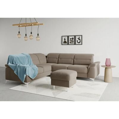 SIT & MORE Sinatra L-Form Couch - Mikrofasertaupe - Modern L-Form Couch SIT & MORE Sinatra L-Form Couch - Mikrofasertaupe - Modern L-Form Couch