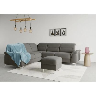 SIT & MORE Sinatra L-Form Sofa - Mikrofaser - Grau SIT & MORE Sinatra L-Form Sofa - Mikrofaser - Grau