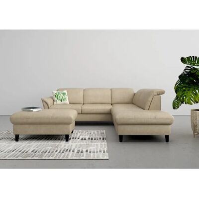 SIT & MORE Maggiore L-Form Beiges Mikrofaser-Sofa - Sofa SIT & MORE Maggiore L-Form Beiges Mikrofaser-Sofa - Sofa