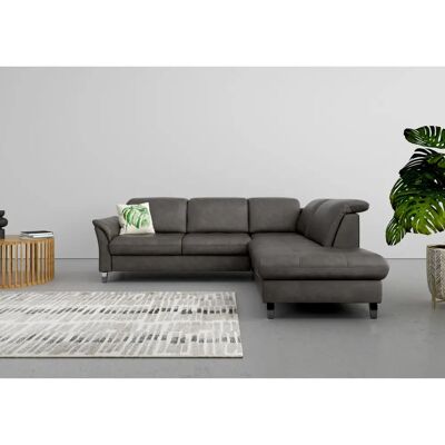 SIT & MORE Maggiore L-Form Sofa - Microfaser, Ottomane rechts, Kopfteil verstellbar, 261cm SIT & MORE Maggiore L-Form Sofa - Microfaser, Ottomane rechts, Kopfteil verstellbar, 261cm