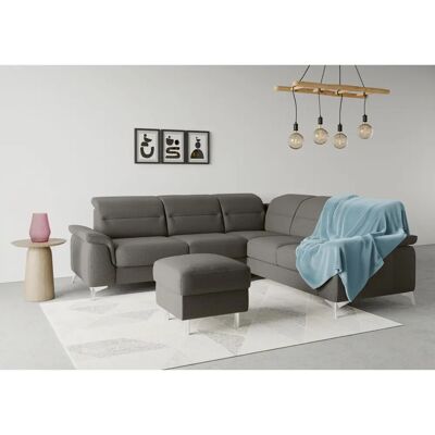 SIT & MORE Sinatra L-Form Sofa - Mikrofasertapete, verstellbares Kopfteil SIT & MORE Sinatra L-Form Sofa - Mikrofasertapete, verstellbares Kopfteil