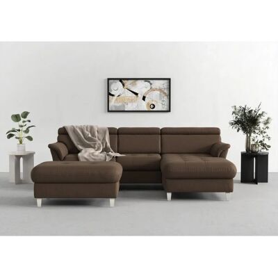 SIT&MORE Marano L-Form Sofa - Mikrofaser, Rechts Recamiere, Ohne Bett SIT&MORE Marano L-Form Sofa - Mikrofaser, Rechts Recamiere, Ohne Bett