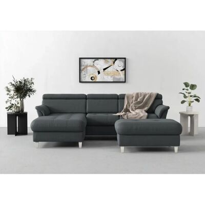 SIT&MORE Marano L-Form Sofa - Microfaser ALTARA NUBUCK - Mega-Recamiere links - Sofa SIT&MORE Marano L-Form Sofa - Microfaser ALTARA NUBUCK - Mega-Recamiere links - Sofa