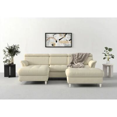 SIT & MORE Marano L-Form Sofa - Soft clean Stoff, Kopfstütze verstellbar SIT & MORE Marano L-Form Sofa - Soft clean Stoff, Kopfstütze verstellbar