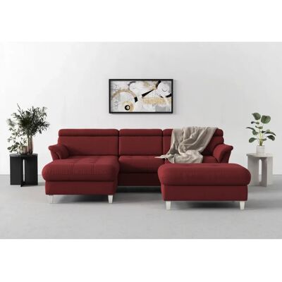SIT & MORE Marano L-Form Sofa - bordeaux - Microfaser ALTARA NUBUCK SIT & MORE Marano L-Form Sofa - bordeaux - Microfaser ALTARA NUBUCK