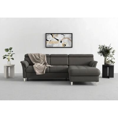 SIT&MORE Marano Microfaser Sofa - L-Form, Grau, 257x166cm SIT&MORE Marano Microfaser Sofa - L-Form, Grau, 257x166cm