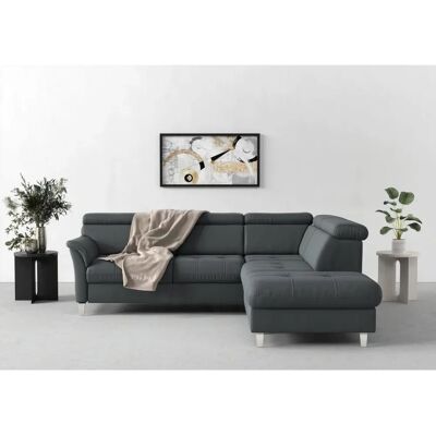 SIT & MORE Marano L-Form Sofa - Mikrofaser, Dunkelgrau SIT & MORE Marano L-Form Sofa - Mikrofaser, Dunkelgrau