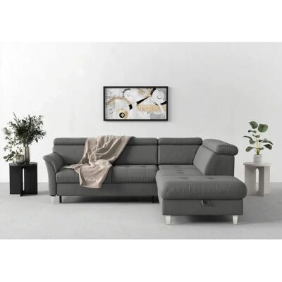 SIT & MORE Marano L-Form Sofa - Mikrofaser, Bett & Stauraum SIT & MORE Marano L-Form Sofa - Mikrofaser, Bett & Stauraum