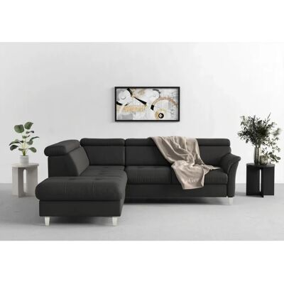 SIT & MORE Marano L-Form Sofa - Mikrofaser, Linke Ottomane, Ohne Bett SIT & MORE Marano L-Form Sofa - Mikrofaser, Linke Ottomane, Ohne Bett