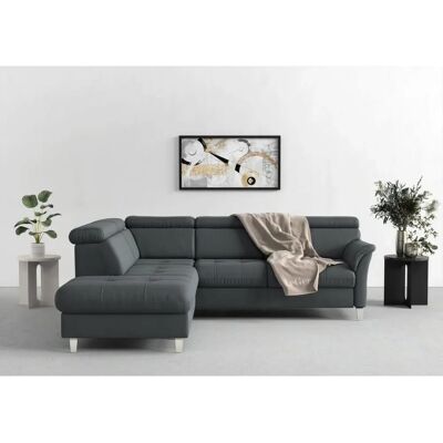 SIT&MORE Marano L-Form Sofa - Mikrofaser, Ottomane links SIT&MORE Marano L-Form Sofa - Mikrofaser, Ottomane links