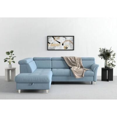 SIT & MORE Marano L-Form Blau Sofa mit Stauraum SIT & MORE Marano L-Form Blau Sofa mit Stauraum