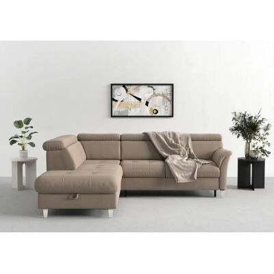 SIT & MORE Marano L-Form Sofa - taupe - Verstellbares Kopfteil SIT & MORE Marano L-Form Sofa - taupe - Verstellbares Kopfteil