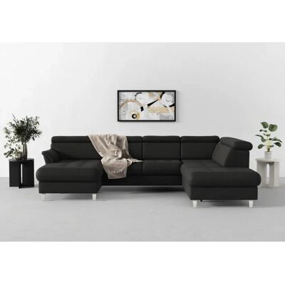 SIT & MORE Marano U-Form Sofa - Microfaser, anthrazit SIT & MORE Marano U-Form Sofa - Microfaser, anthrazit