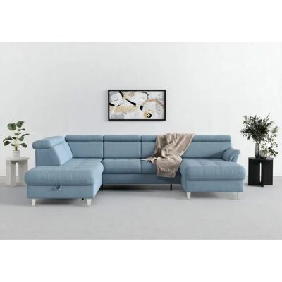 SIT & MORE Marano U-Form Sofa - U-förmiger Sofa, Kopfteilverstellung, Stauraum, Schlaffunktion SIT & MORE Marano U-Form Sofa - U-förmiger Sofa, Kopfteilverstellung, Stauraum, Schlaffunktion