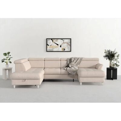 SIT & MORE Marano U-Form Sofa - Microfaser, Linke Ottomane - U-Form Wohnzimmer SIT & MORE Marano U-Form Sofa - Microfaser, Linke Ottomane - U-Form Wohnzimmer