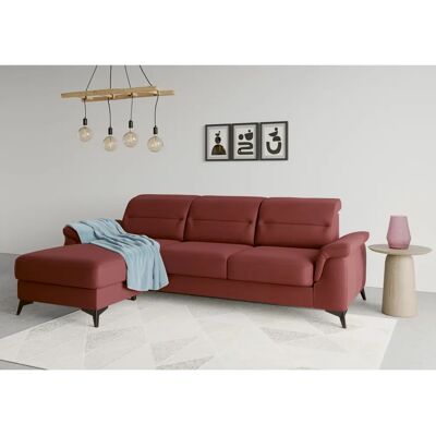 SIT & MORE Sinatra L-Form Sofa - Mikrofaser, Bordeaux, 258x85x170 cm SIT & MORE Sinatra L-Form Sofa - Mikrofaser, Bordeaux, 258x85x170 cm