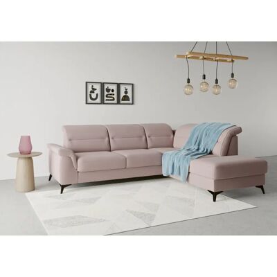 SIT&MORE Sinatra L-Form Sofa - Mikrofaser Flieder SIT&MORE Sinatra L-Form Sofa - Mikrofaser Flieder
