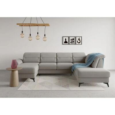 SIT & MORE Sinatra U-Form Sofa - Microfaser, Verstellbar, Stauraum SIT & MORE Sinatra U-Form Sofa - Microfaser, Verstellbar, Stauraum