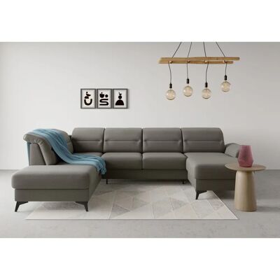 SIT&MORE Sinatra U-Form Microfaser Euphoria Sofa - Wohnlandschaft SIT&MORE Sinatra U-Form Microfaser Euphoria Sofa - Wohnlandschaft