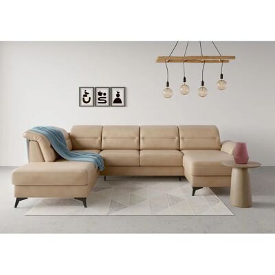 SIT & MORE Sinatra U-Form Sofa - Microfaser, Ottomane links SIT & MORE Sinatra U-Form Sofa - Microfaser, Ottomane links