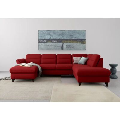 SIT & MORE Mellum U-Form Sofa - Microfaser Altara Nubuck - Ottomane rechts SIT & MORE Mellum U-Form Sofa - Microfaser Altara Nubuck - Ottomane rechts