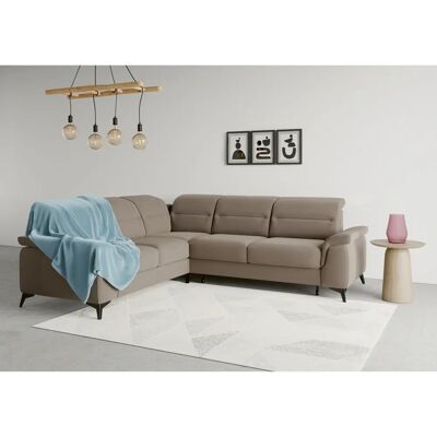 SIT & MORE Sinatra L-Form Sofa - taupe Microfaser Paris SIT & MORE Sinatra L-Form Sofa - taupe Microfaser Paris