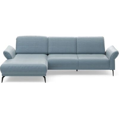 INOSIGN Coco L-Form - Breitcord Sofa, Blau & Grau, 284cm INOSIGN Coco L-Form - Breitcord Sofa, Blau & Grau, 284cm