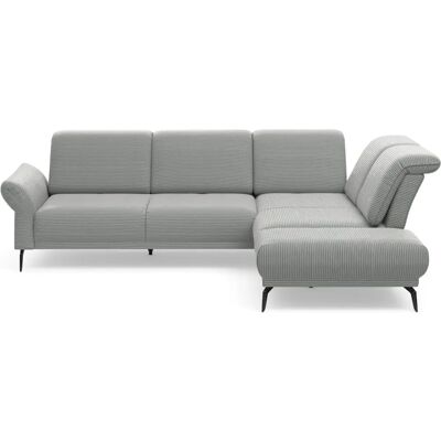 INOSIGN Coco L-Form Sofa - Breitcord - Silber INOSIGN Coco L-Form Sofa - Breitcord - Silber